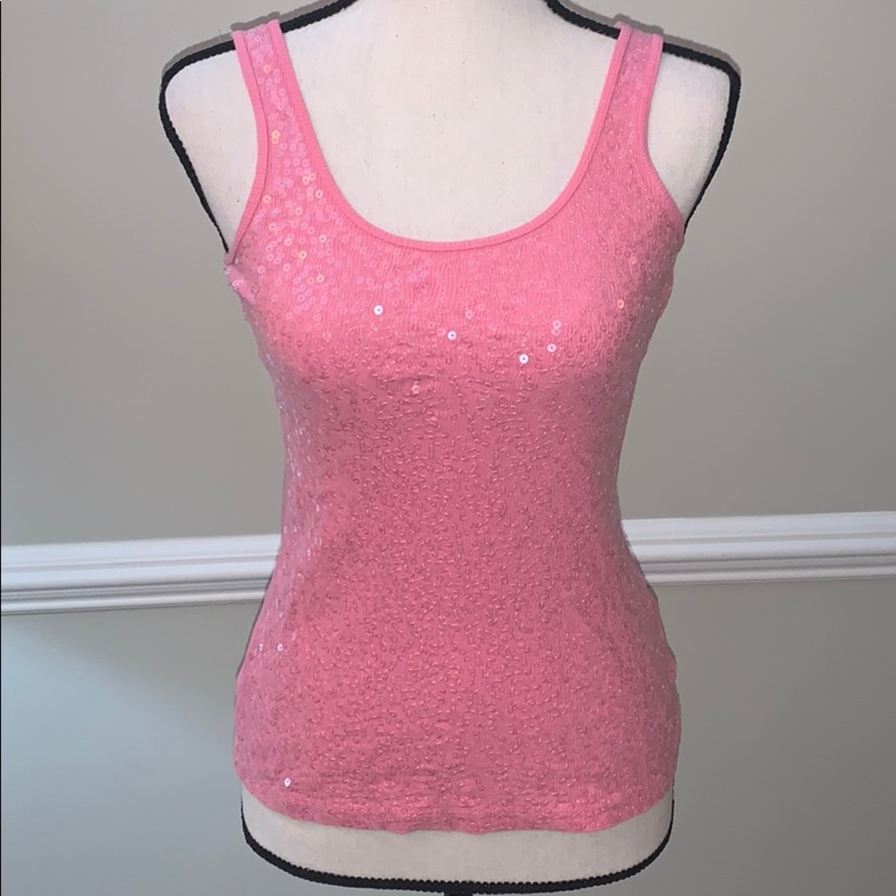 Pink Sequin Express Top